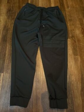 Men's Forest Green Athletic Jogger Pants - Drawstring Waist